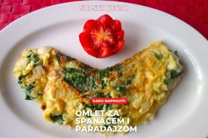 omlet sa spanaćem i paradajzom