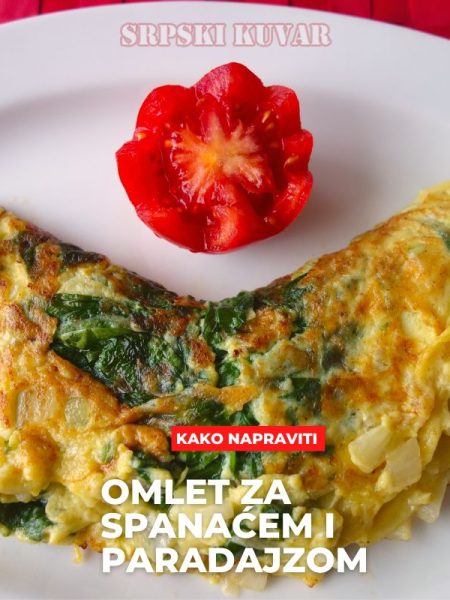 omlet sa spanaćem i paradajzom