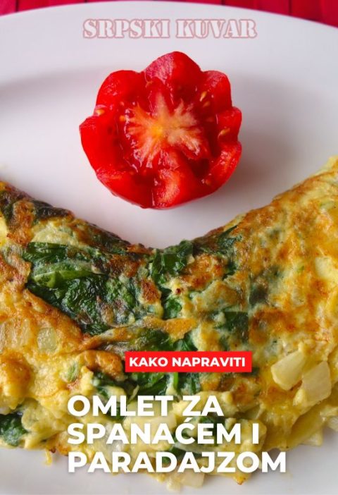 omlet sa spanaćem i paradajzom