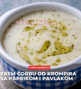 Krem čorba od krompira sa paprikom i pavlakom