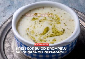 Krem čorba od krompira sa pavlakom i paprikom